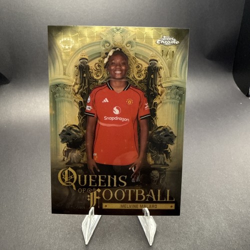 Melvine Malard 1/1 2025-26 Topps Chrome Queens Of Football SUPERFRACTOR Bayern