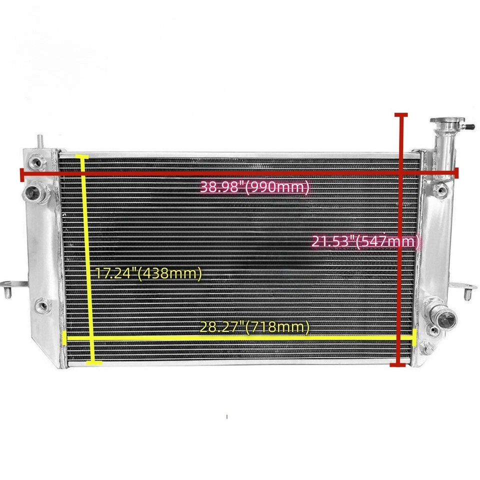 Алюминиевый радиатор для 1996-2005 Chevy Astro LS LT GMC Safari Van SL SLE 4,3 л V6 - Изображение 4 из 4