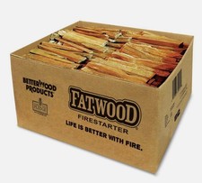 Better Wood Products Fatwood All Natural Fire Logs, Wood Fire Starter, 35 Pounds