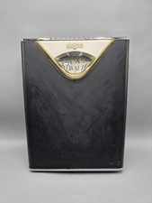 Vintage MCM Borg Flight Bathroom Scale Made In USA Black Brass