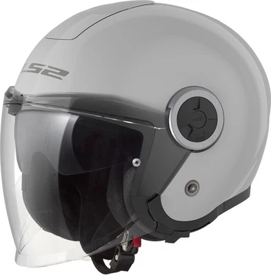 LS2 OF620 Classy casco sólido brillo perla gris - Imagen 1 de 4