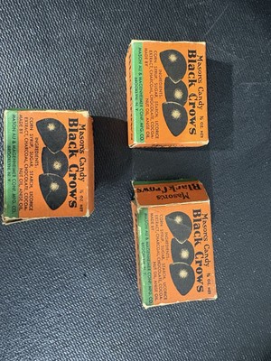 Antique 1930s Mason's Candy Black Crows Vintage Licorice Dots Box - Brooklyn, NY
