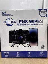 ARCHXX Lens Wipes 400 Pack Individually Wrapped Pre-Moistened Microfiber