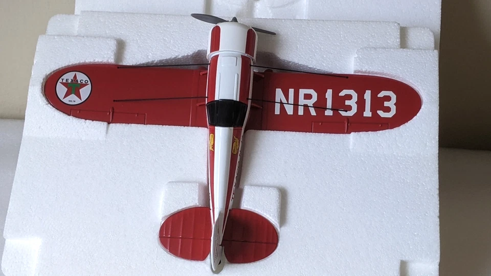 Wings of Texaco 1930 Travel Air Model R Mystery Ship - Red White Die Cast Model - Image 2 of 4