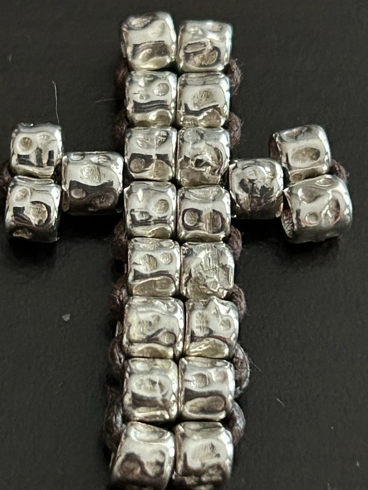 Dodo Pomellato 20 Granelli argento Originale fuori produzione -Forma di Croce - Immagine 4 di 4