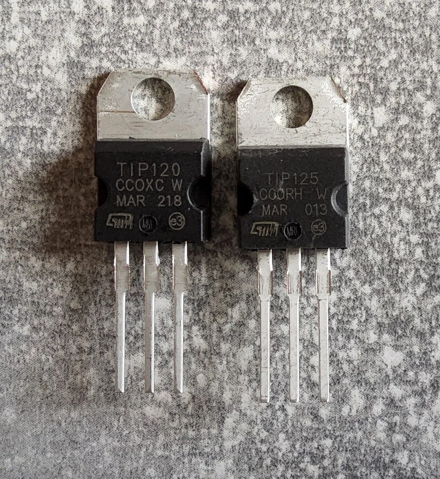 TIP120 TIP125 TIP120 NPN, TIP125 PNP Transistor TO-220 Menge Wählbar 1-10 Stück