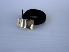 USGI Army Issued Women Belt Black Web Gold Buckle Military Made USA 38  Dress