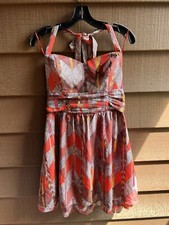 women’s beautiful Multicolor halter top tie Guess dress Size 12