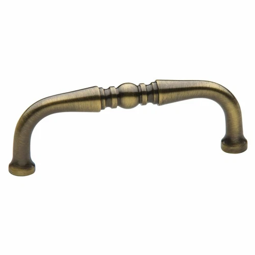Baldwin 4962050 Colonial Cabinet Pull in Antique Brass 3" CTC