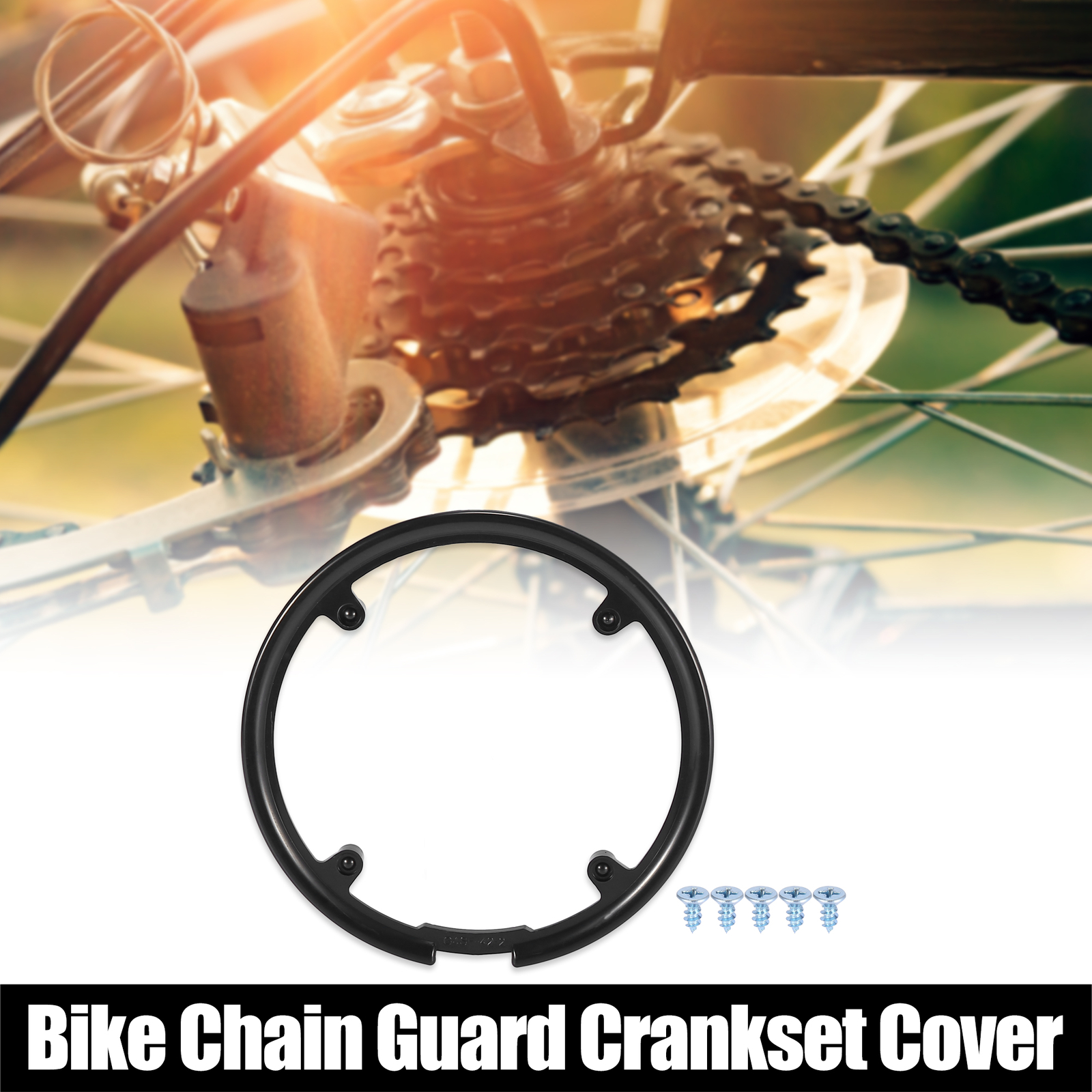 42 Teeth 10cm 4 Holes Bicycle Bike Crankset Chain Wheel Cover Protector Black eBay