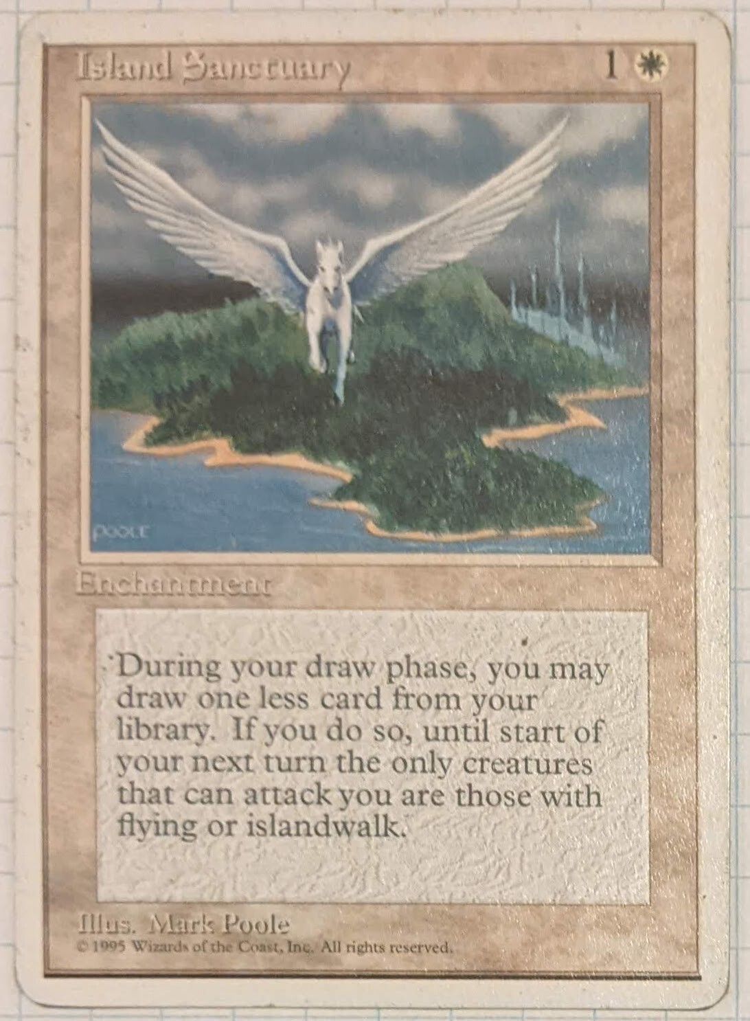 MTG Island Sanctuary LP Rare Fourth Edition 4ed 4th