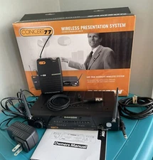 Samson Concert 77 Handheld Wireless Presentation System (TESTED WORKS GREAT)