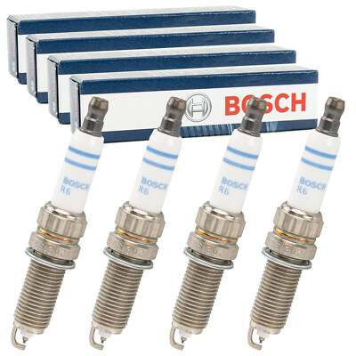 4X BOSCH ZÜNDKERZE FÜR CITROEN BERLINGO C3 C4 C5 MINI R55 R56 R57 PEUGEOT 207