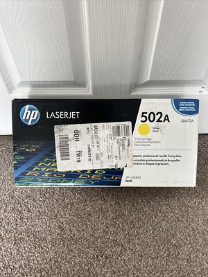ORIGINAL HP 502A LASERJET GELB Q6472A TONER DRUCKPATRONE. NEU IN VERSIEGELTER VERPACKUNG