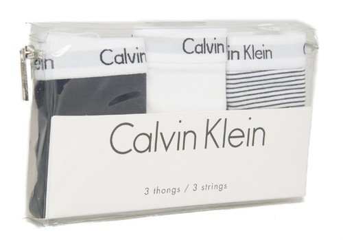 Packung mit 3 Tanga Slip Frauen Dame Tripack CK CALVIN KLEIN Artikel QD3587E THO - Bild 28 von 92