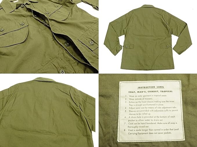 BUZZ RICKSON'S BR12247 COAT MAN'S COMBAT TROPICAL COMBAT