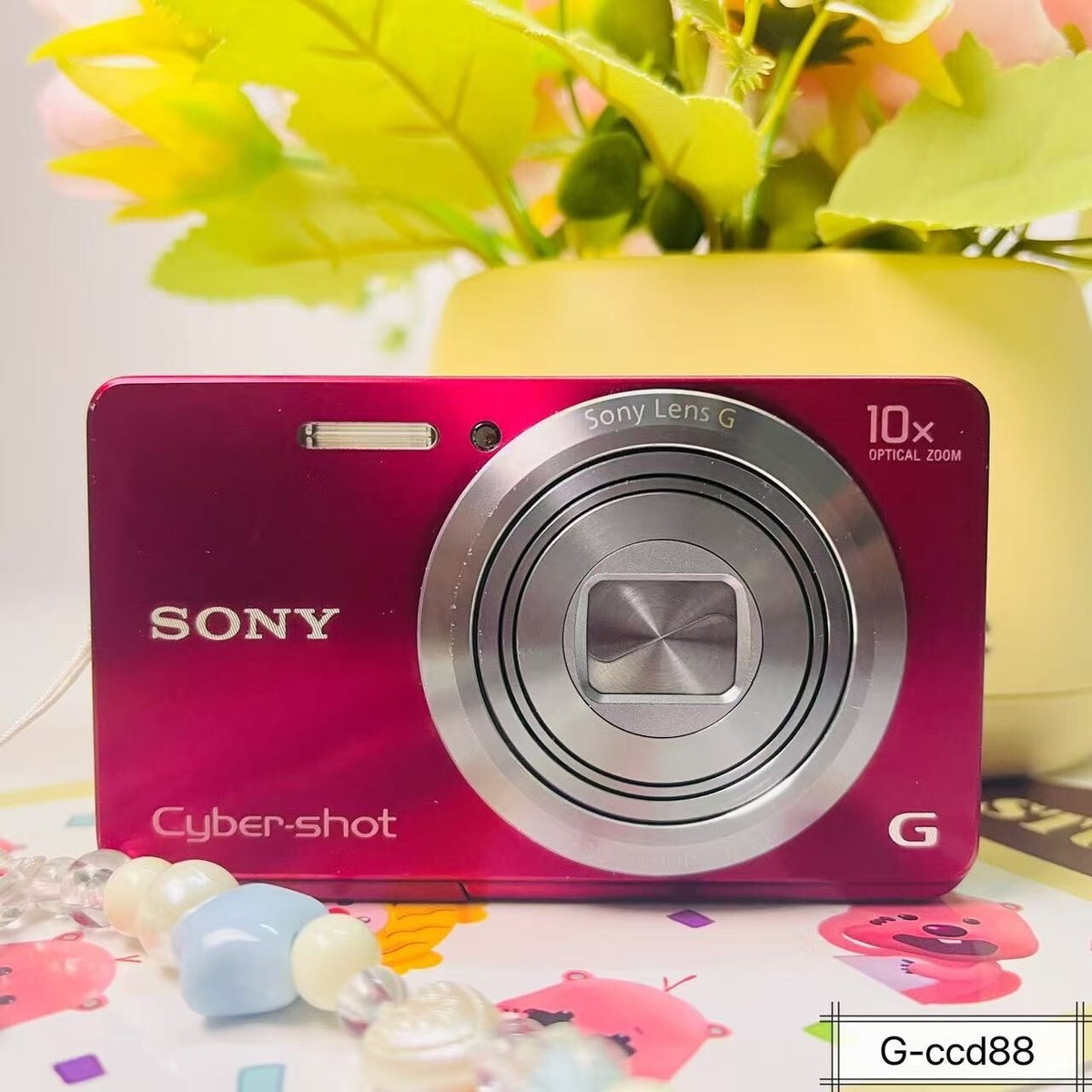 Sony Cyber-shot DSC-W690 16.1MP Digital Camera 10x Zoom Camera Red