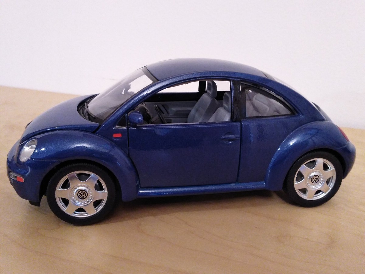 1998 Burago Volkswagen Beetle 1:18 Scale Diecast Blue - 3392 | eBay