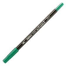 1122-97 Marvy Le Plume II Double Tip Watercolor Marker, Apple Green, 6 Each
