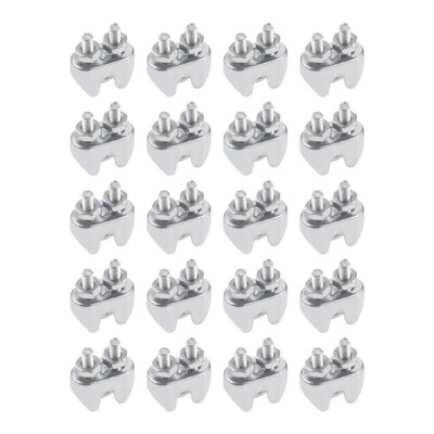 20Pcs Wire Rope Clamps For Stage Lighting Safe Rope Temporary Guardrail Systems