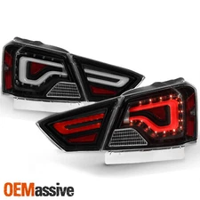 Black Smoked For 2014-2020 Impala LED Tube Style Tail Lights Brake Lamps Pair