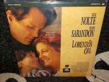 Lorenzo's Oil Laserdisc LD Nick Nolte Susan Sarandon Free Ship 50