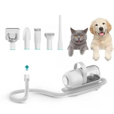 Pet Grooming Kit Cat Dog Hair Grooming Clipper Vacuum Cleaner