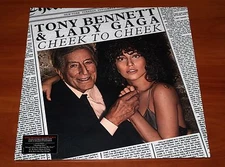 LADY GAGA TONY BENNETT CHEEK TO CHEEK LP *EU* 2014 GATEFOLD VINYL 1st PRESS! New
