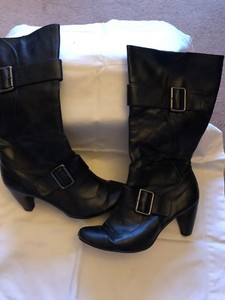 new look black leather boots