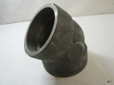 45° Elbow Forged Steel 3-1/2" x 3-1/2" Welded Socket Pipe Class 3000 Made In USA