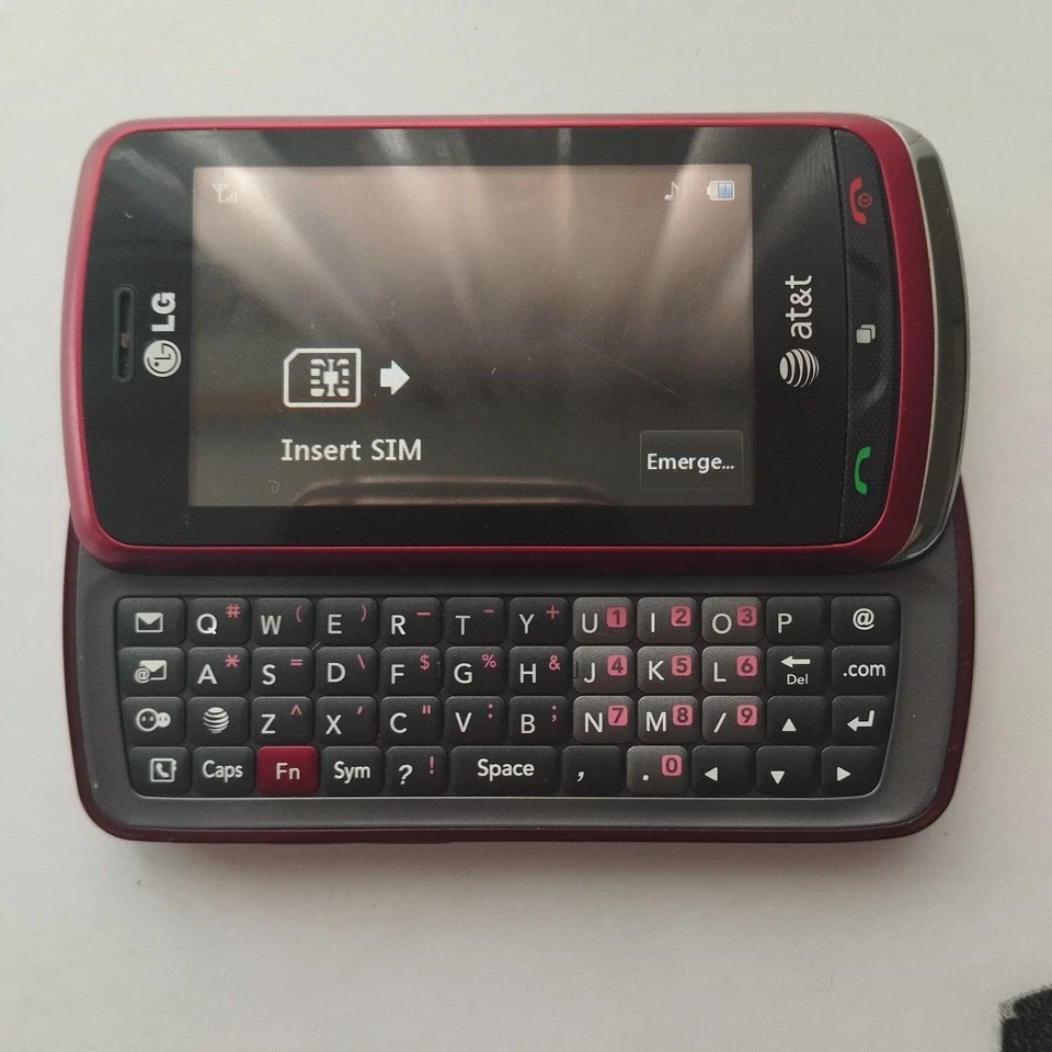 LG Xpression C395 Red Black ( AT&T ) Slide Faulty Touch For Parts or Repair - Image 3 of 4