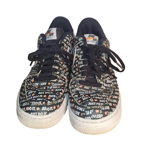 Nike Air Force 1 Low '07 LV8 Just Do It Trainers Shoe Size UK 8 AO6296-001 - Picture 4 of 12