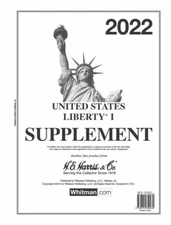 HE Harris 2022 US Liberty I Supplement Page For 2 Post / 3 Ring Stamp Album NEW