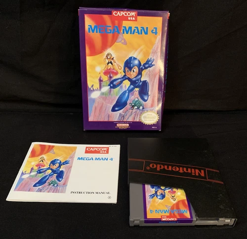 Mega Man 4 (Nintendo NES, 1992) CIB Vintage Rare
