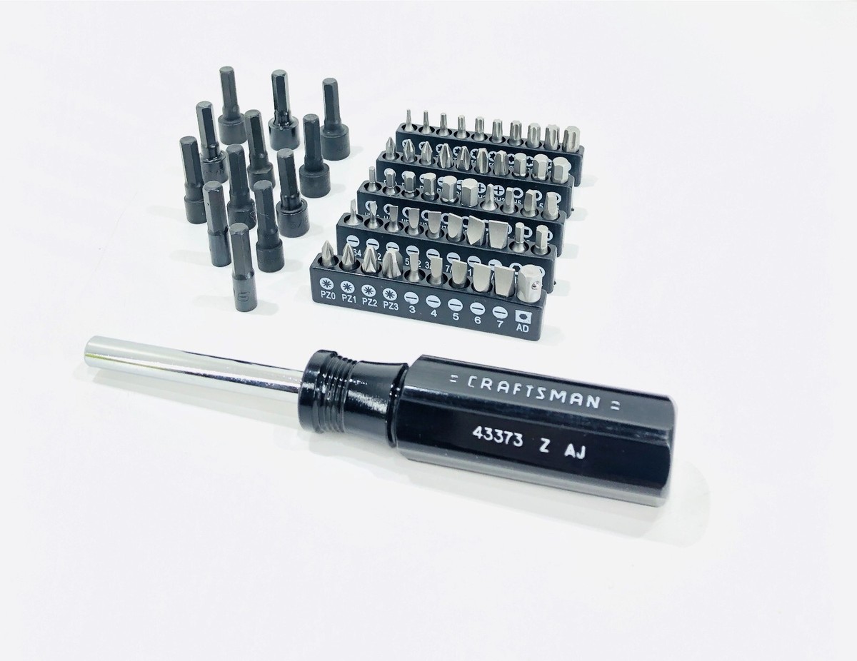 NEW Craftsman 63 pc Screwdriver 43373 Magnetic Handle with Nut