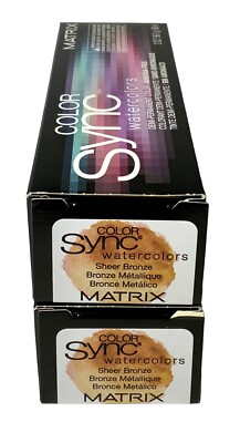 2-Matrix Color Sync Sheer Bronz Demi-Permanent Ammonia Free Hair Color 2 Fl. Oz.