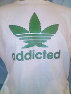 Addicted Weed Marijuana 420 Shirt Custom Created Tshirt NEW S M L XL ...
