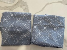 Hotel Collection Cascade 400Tc Pima Cotton Blue 2 Euro Non- Quilted Shams- New