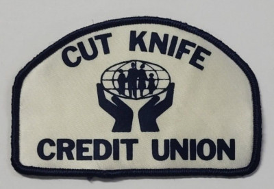 Cut Knife Credit Union Patch 2.5"X4" Bank Saskatchewan Canada | eBay