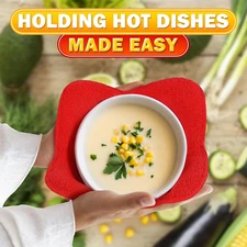 Microwave Bowl Cozy Huggers for Hot Food - 2Pcs Kitchen Microwave Bowl Holder...