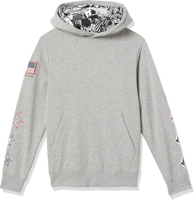 ★人気★【VOLCOM】★Iconic Stone Pullover Hooded T-shir.t★ Volcom-ICONIC STONE PLUS PULLOVER HOODIE - BLACK – Nine One