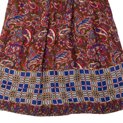 JONES NEW YORK Womens A-Line Skirt Brown Midi Paisley S - Picture 5 of 6