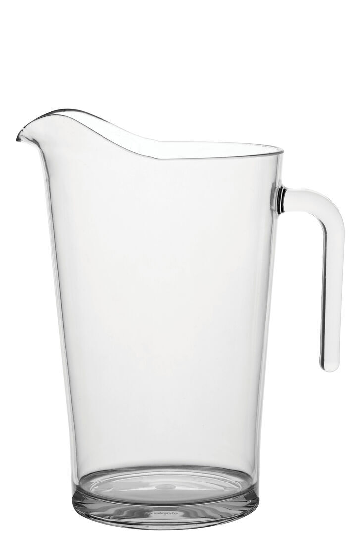 3 Pint Jug Polycarbonate Clear Water Jug Beer Bar Cafe Pitchers San Pack Of 6