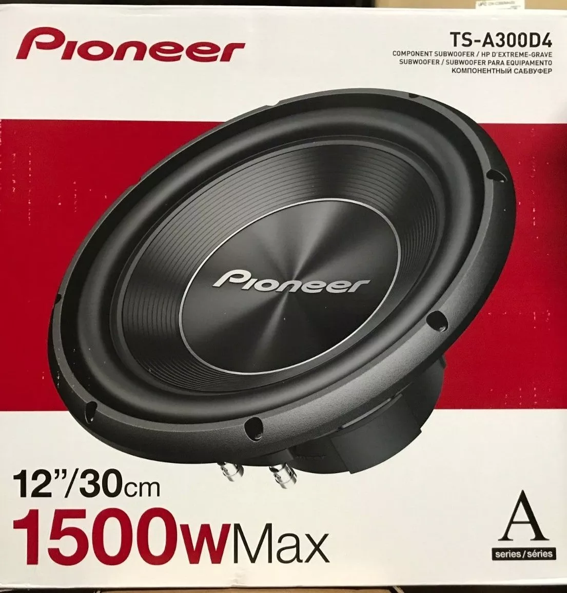 Pioneer TS-A300D4 subwoofers pour voiture Caisson de basse pré-chargé 500 W