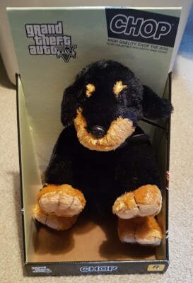 Rare Grand Theft Auto V (GTA V) Chop The Dog Plush Collectible w/ Stash Pocket