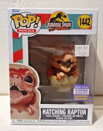 Funko Pop! Hatching Raptor #1442 Jurassic Park 30th Anniversary