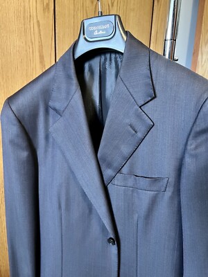 rararand 　Brioni ROMAスーツ ブルーグレー L 110 Brioni Men's Brunico Virgin Wool Two-Piece Navy Blue Suit | eBay