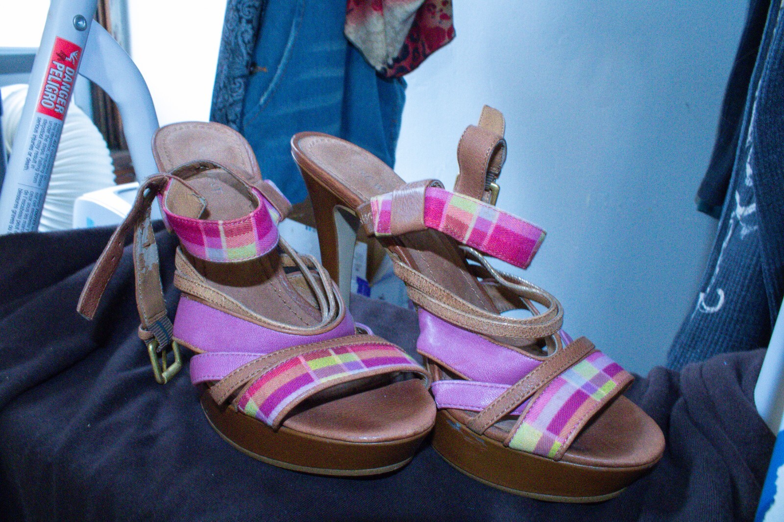 heels, summer, pink, y2k, size 7 women-image