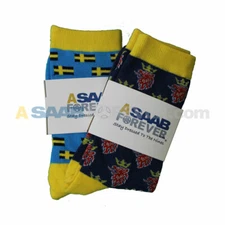 GRIFFIN & SWEDISH FLAG SOCKS ASAABForever Dress Socks SAAB SCANIA HOLIDAY GIFT