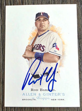 ROD BARAJAS Signed 2006 Allen & Ginter #216 Texas Rangers Card Autograph